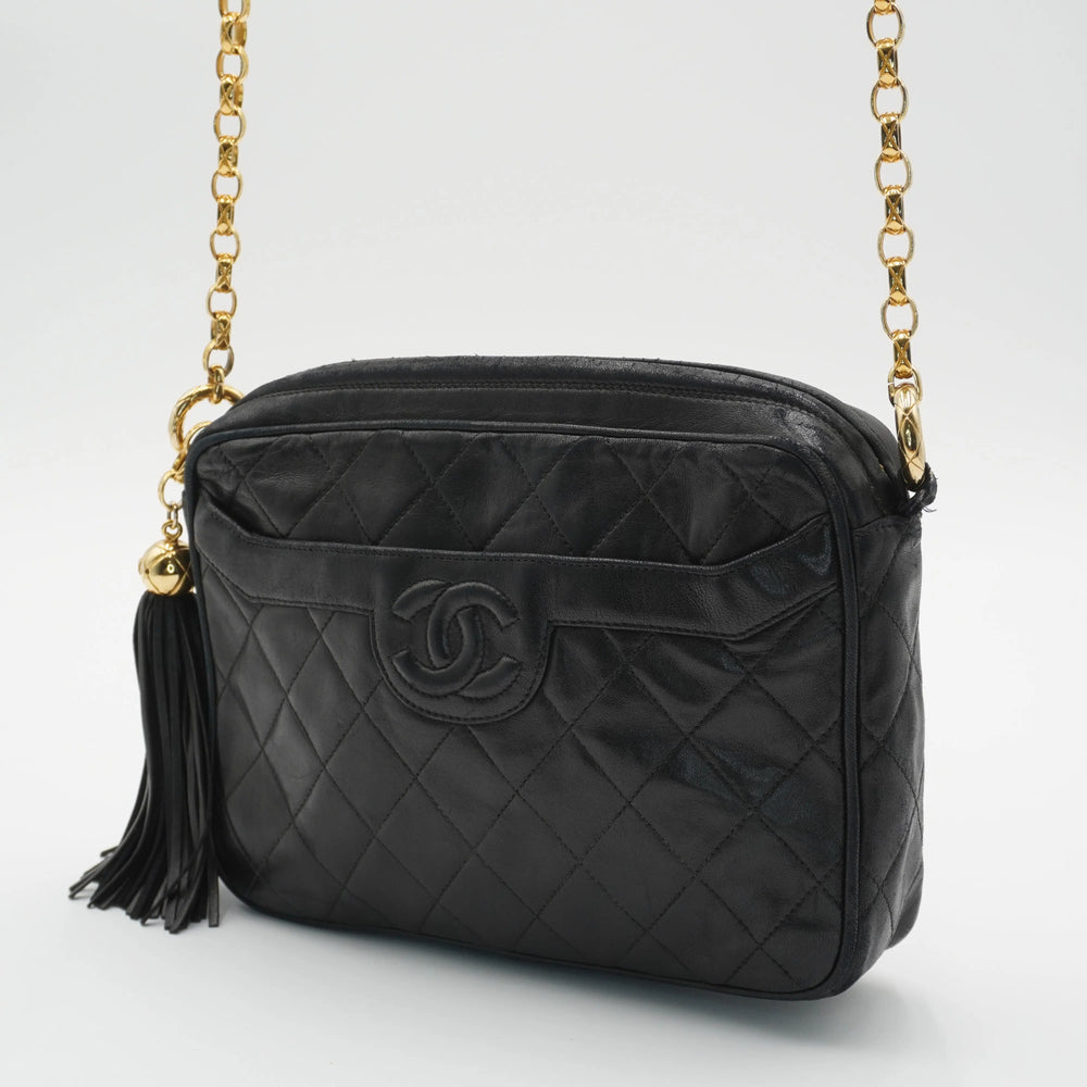 CHANEL Quilted Tassel Camera Crossbody Bag CHANEL