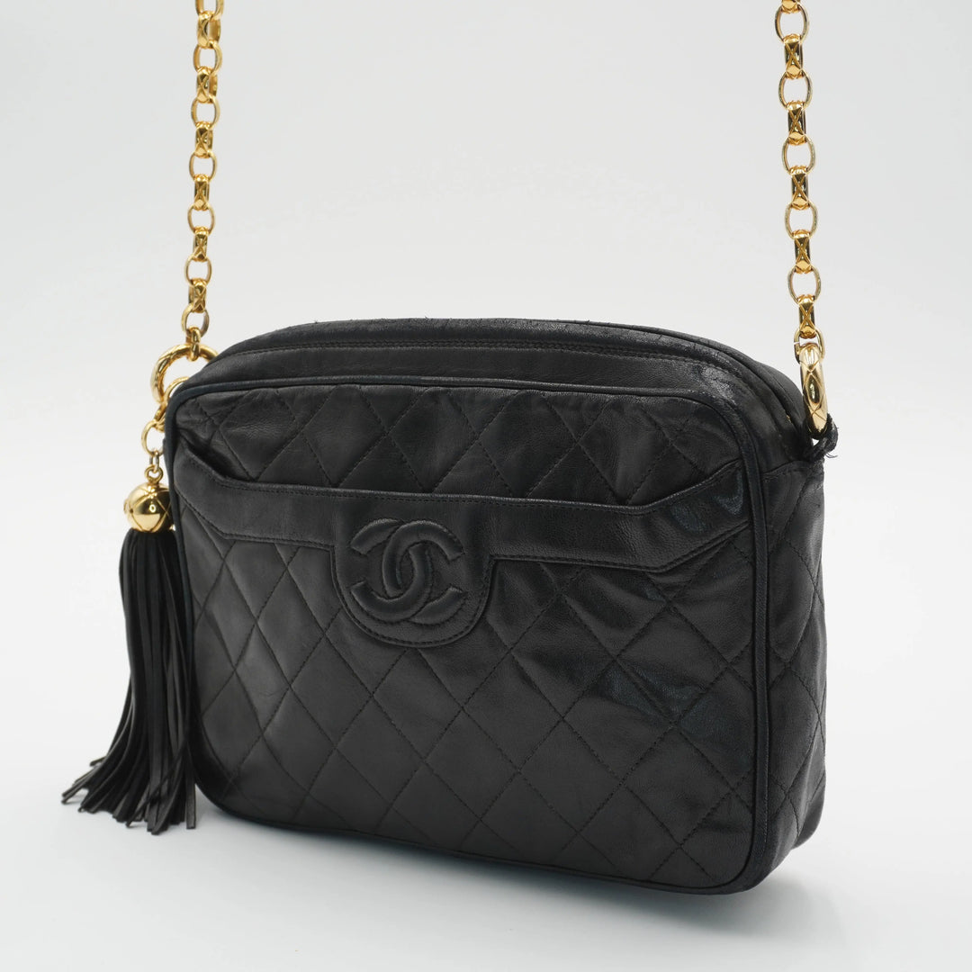 CHANEL Quilted Tassel Camera Crossbody Bag CHANEL