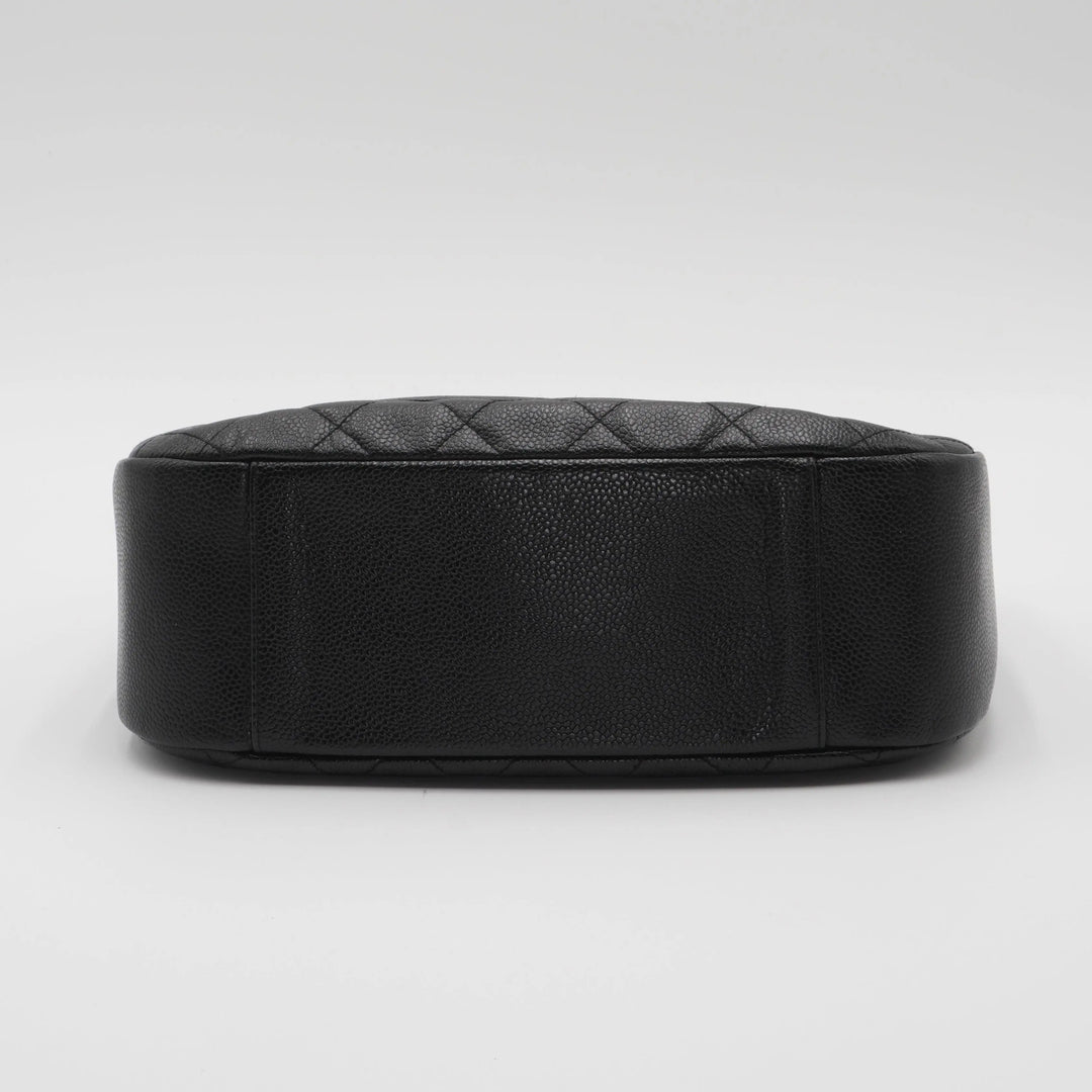 CHANEL Timeless Quilted Caviar Leather CC Logo Shoulder Bag CHANEL