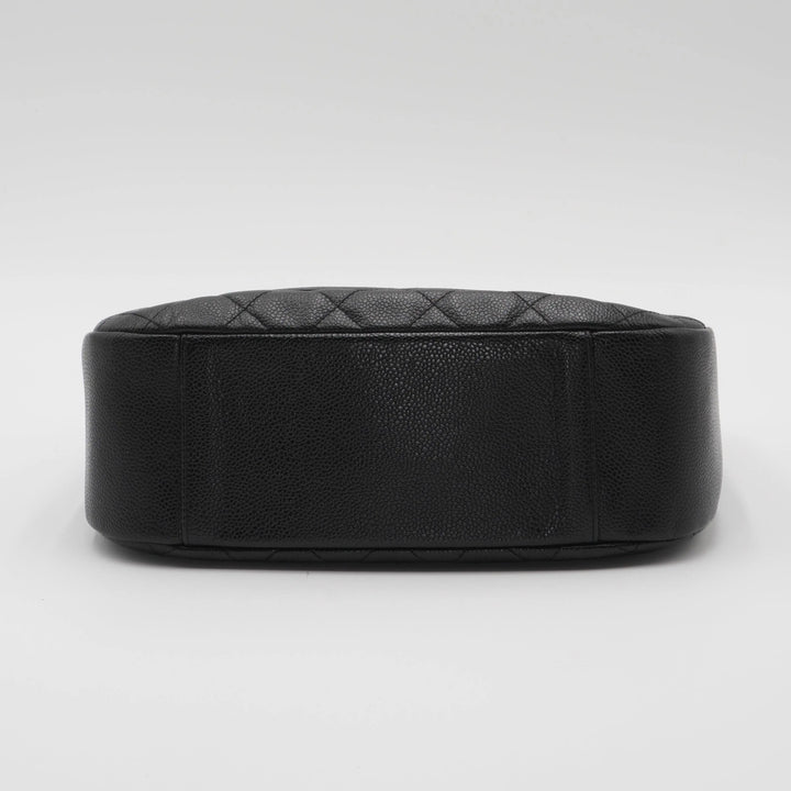 CHANEL Timeless Quilted Caviar Leather CC Logo Shoulder Bag CHANEL