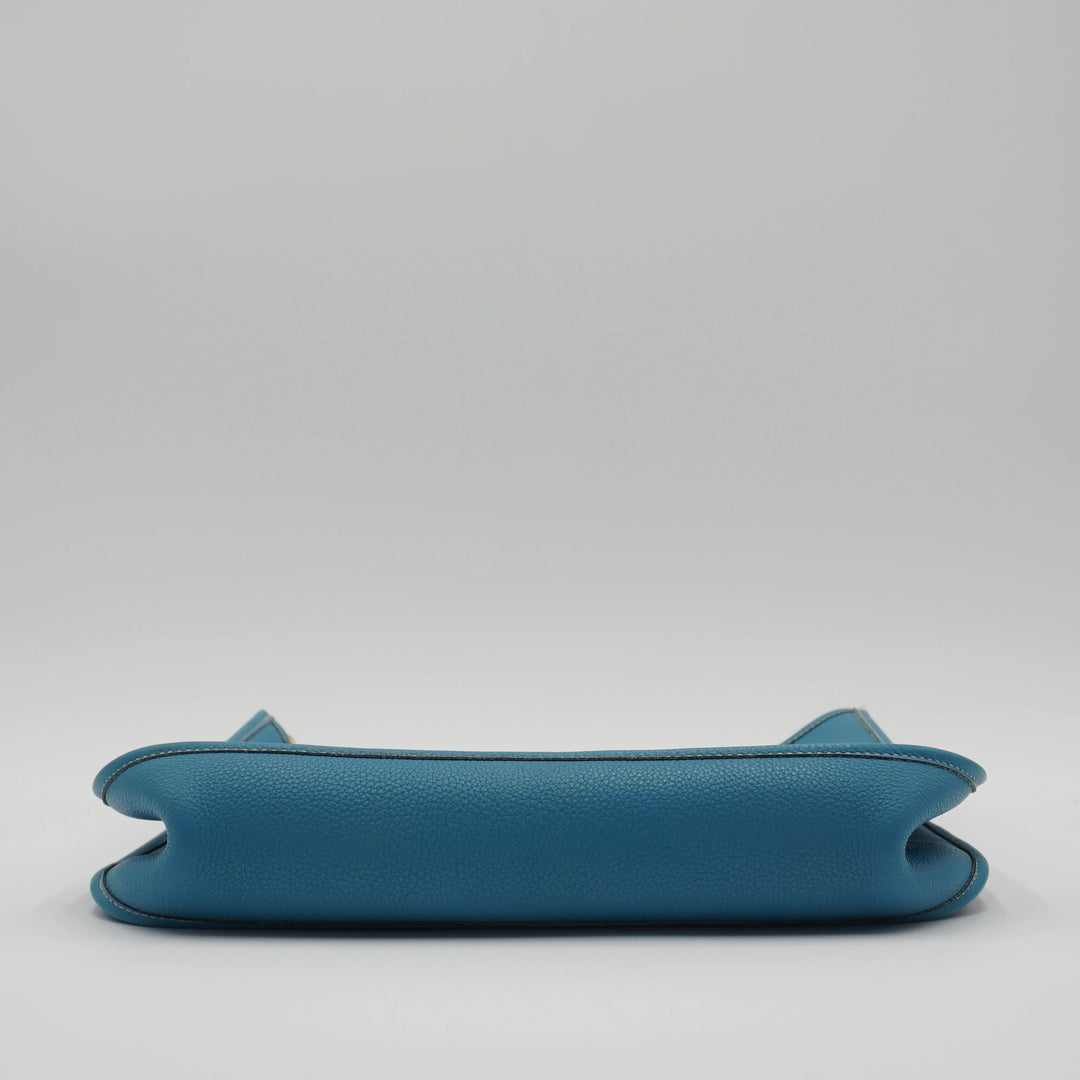 HERMES Blue Evelyne Shoulder Bag HERMES
