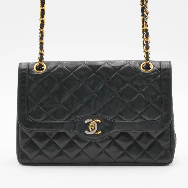 CHANEL Paris Limited Edition Two-Tone CC Logo Double Flap Bag - Fair CHANEL