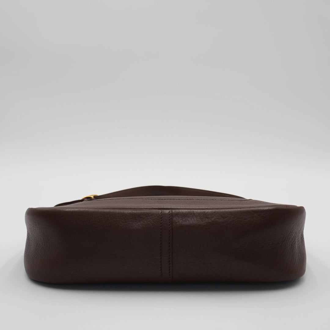 HERMES Trim 31 G Gold Hardware Leather Hobo Bag HERMES