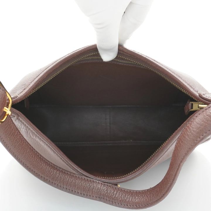 HERMES Trim 31 G Gold Hardware Leather Hobo Bag HERMES