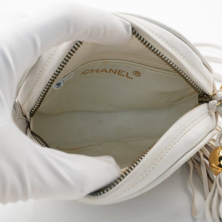 CHANEL Round Quilted Tassel Crossbody Bag CHANEL
