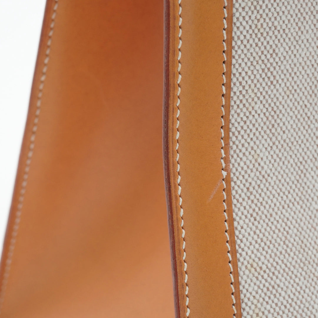 HERMES Cadena And Clochette Toile Ash With ST Kelly 35 HERMES