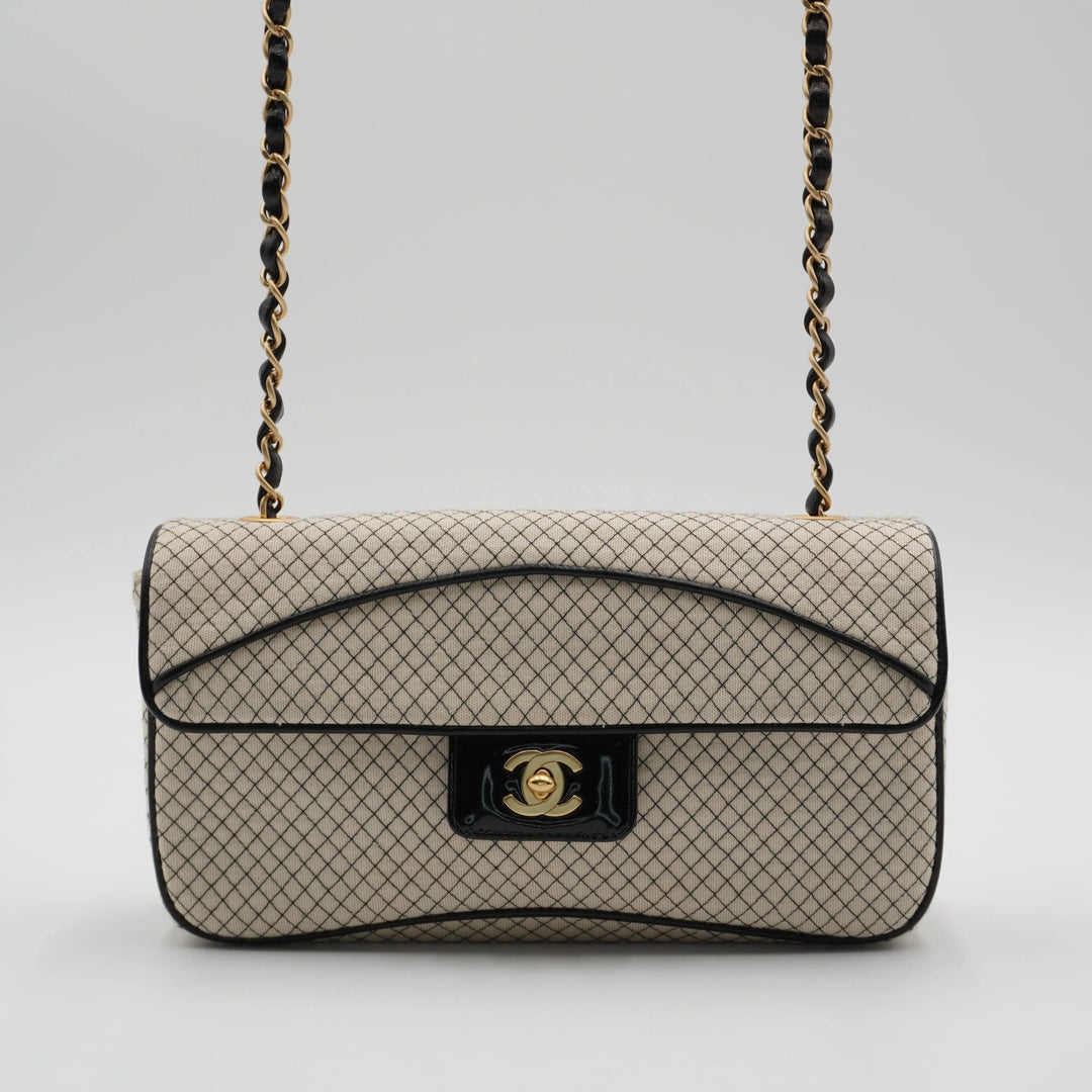CHANEL East West Jersey Flap Bag CHANEL