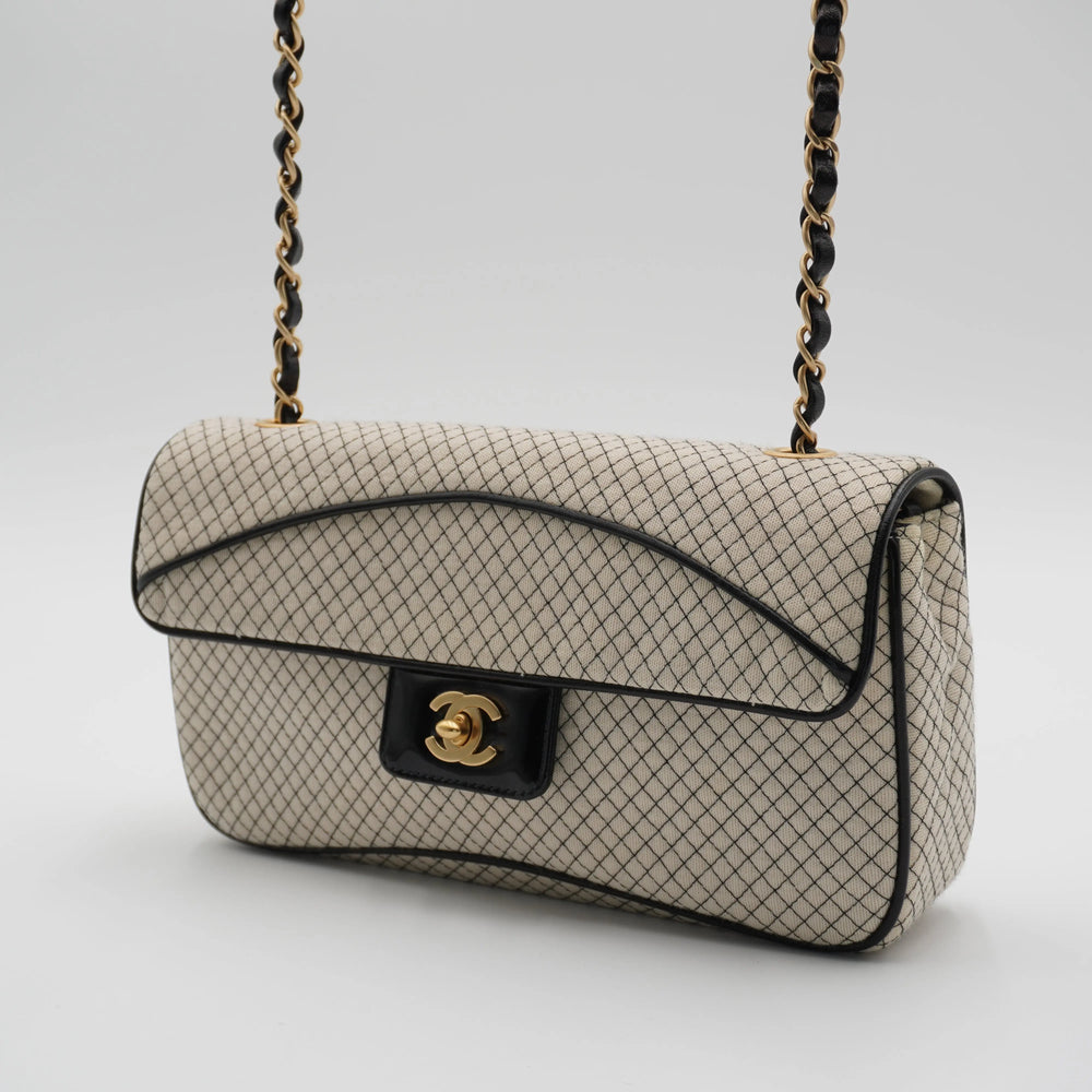 CHANEL East West Jersey Flap Bag CHANEL