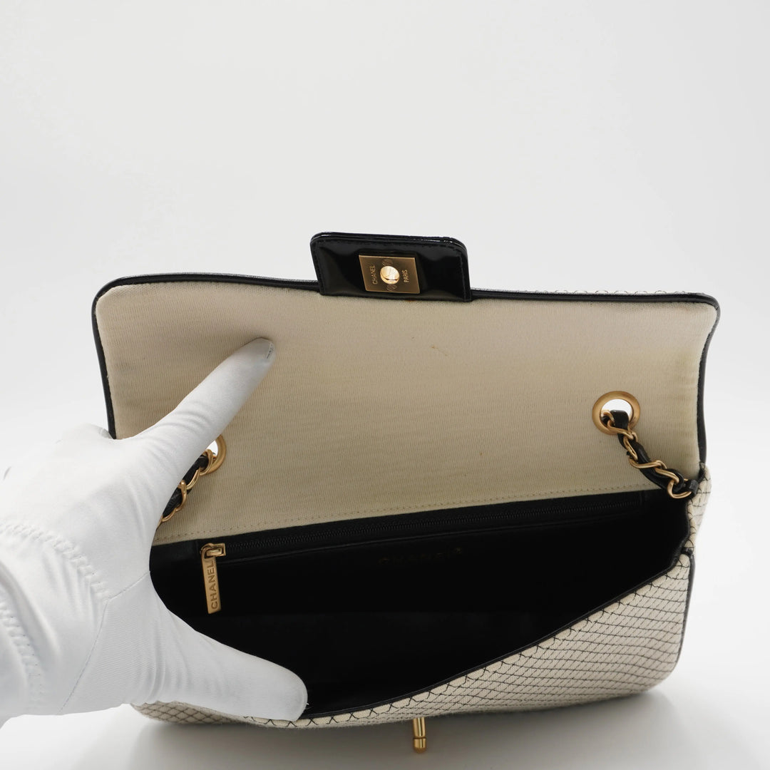 CHANEL East West Jersey Flap Bag CHANEL