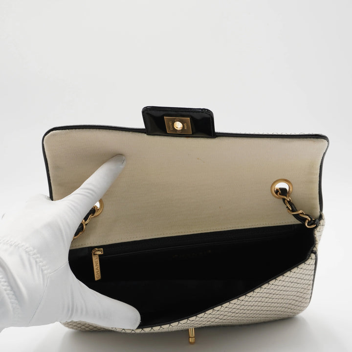 CHANEL East West Jersey Flap Bag CHANEL