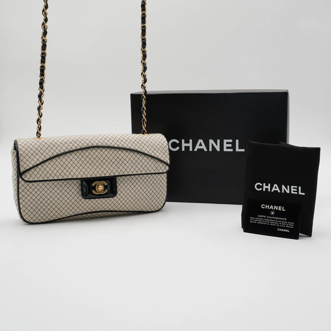 CHANEL East West Jersey Flap Bag CHANEL