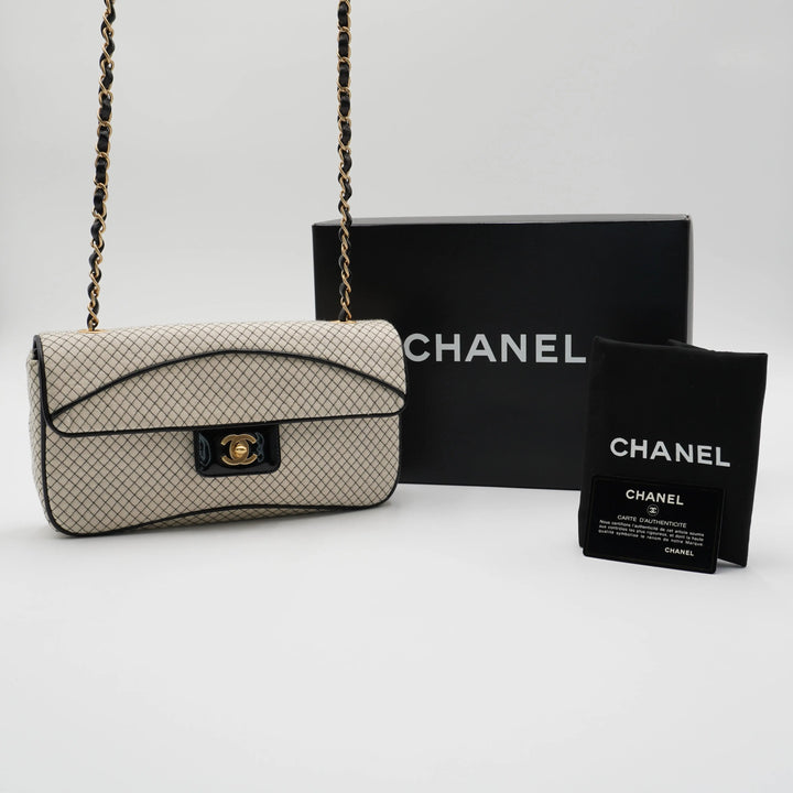CHANEL East West Jersey Flap Bag CHANEL