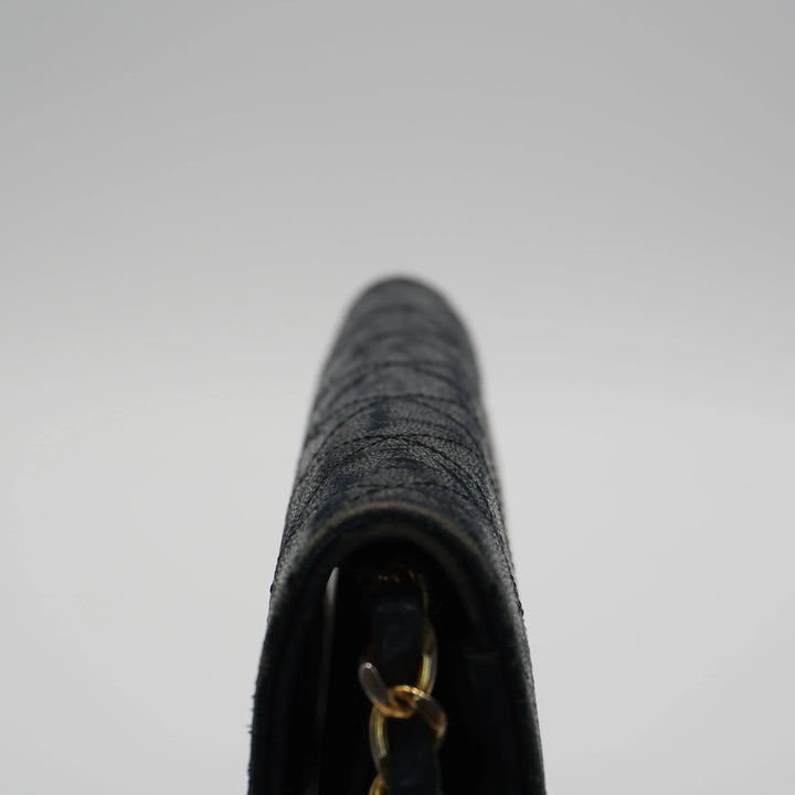 CHANEL Black Vintage Matelasse Mini Flap Crossbody Bag (Copy) CHANEL