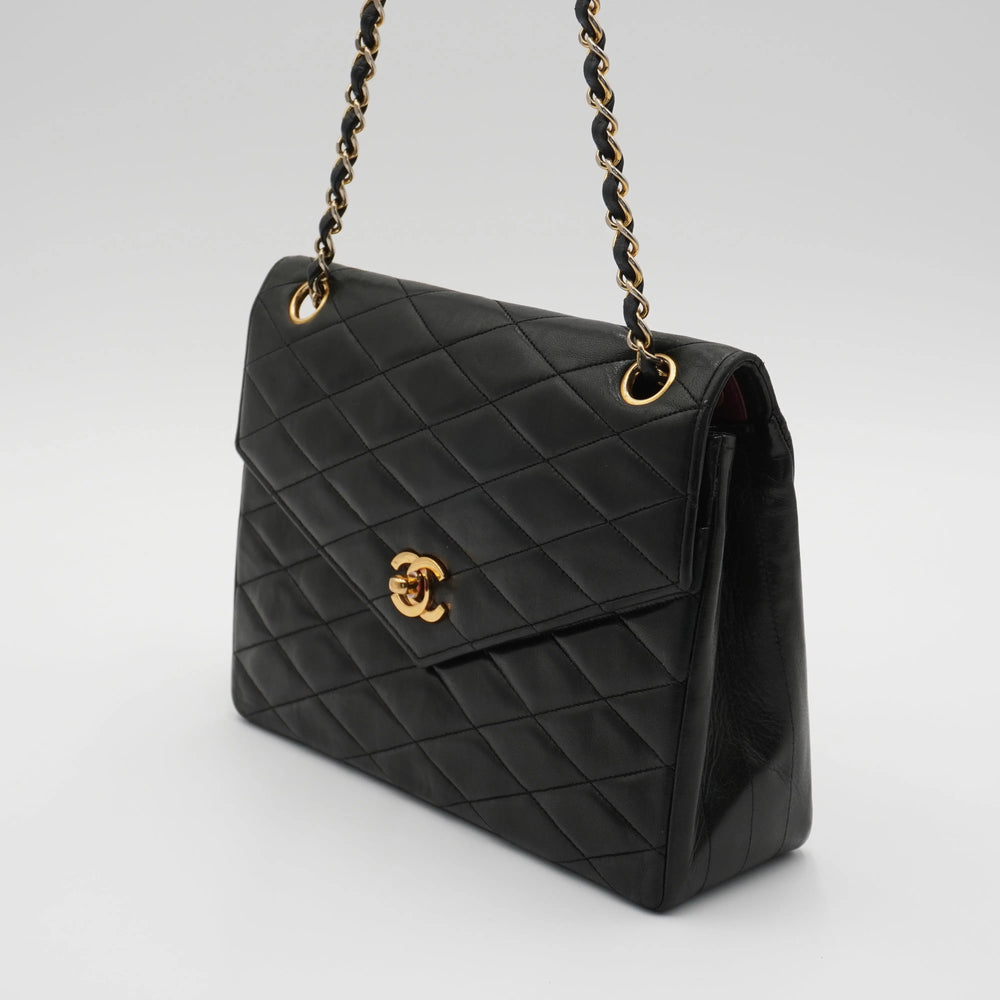CHANEL Vintage Quilted Leather Envelope Flap Bag CHANEL