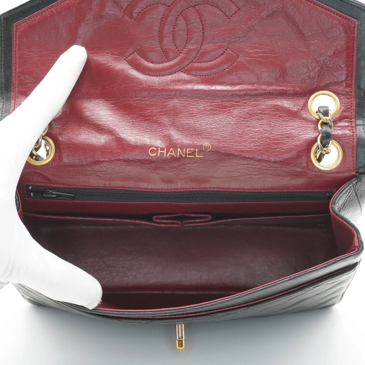 CHANEL Vintage Quilted Leather Envelope Flap Bag CHANEL