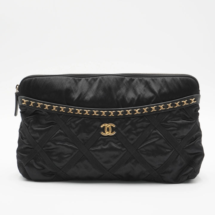 CHANEL Grosgrain Large Foldable Tote Bag Pouch CHANEL