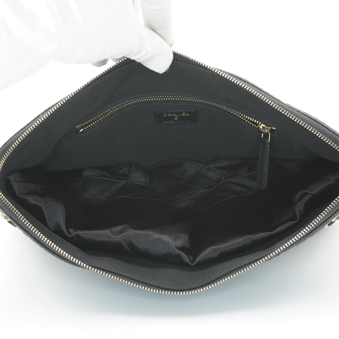 CHANEL Grosgrain Large Foldable Tote Bag Pouch CHANEL
