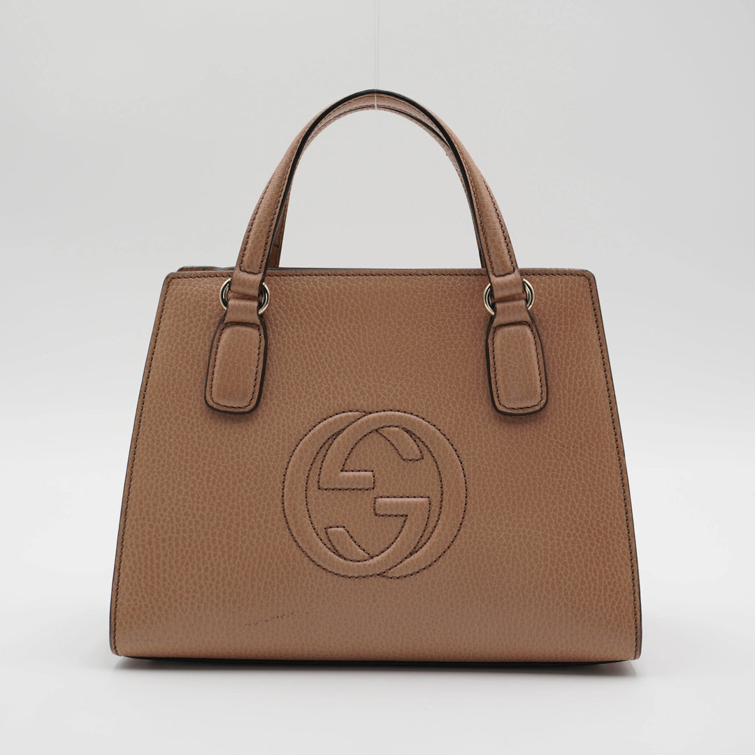 Gucci Beige Leather Soho 2-WAY Handbag