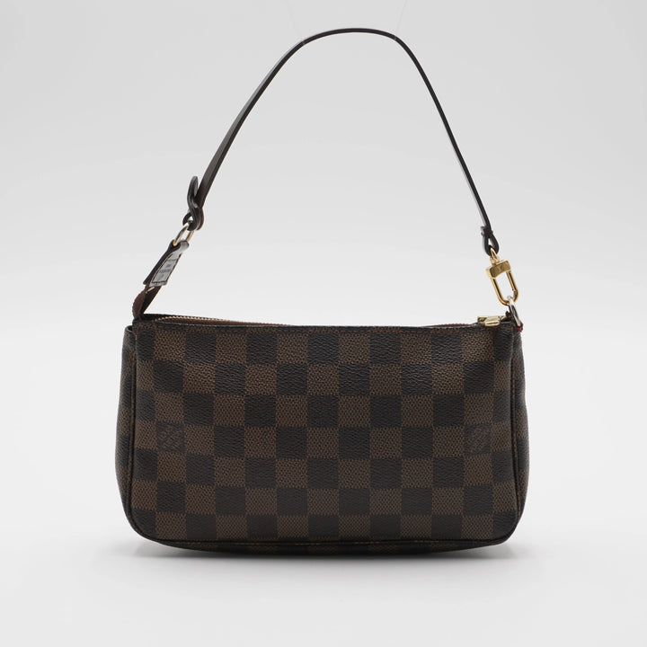 LOUIS VUITTON Brown Demiere Ebene Pochette Pouch LOUIS VUITTON