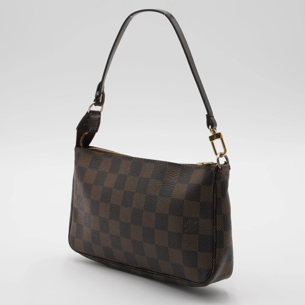 LOUIS VUITTON Brown Demiere Ebene Pochette Pouch LOUIS VUITTON
