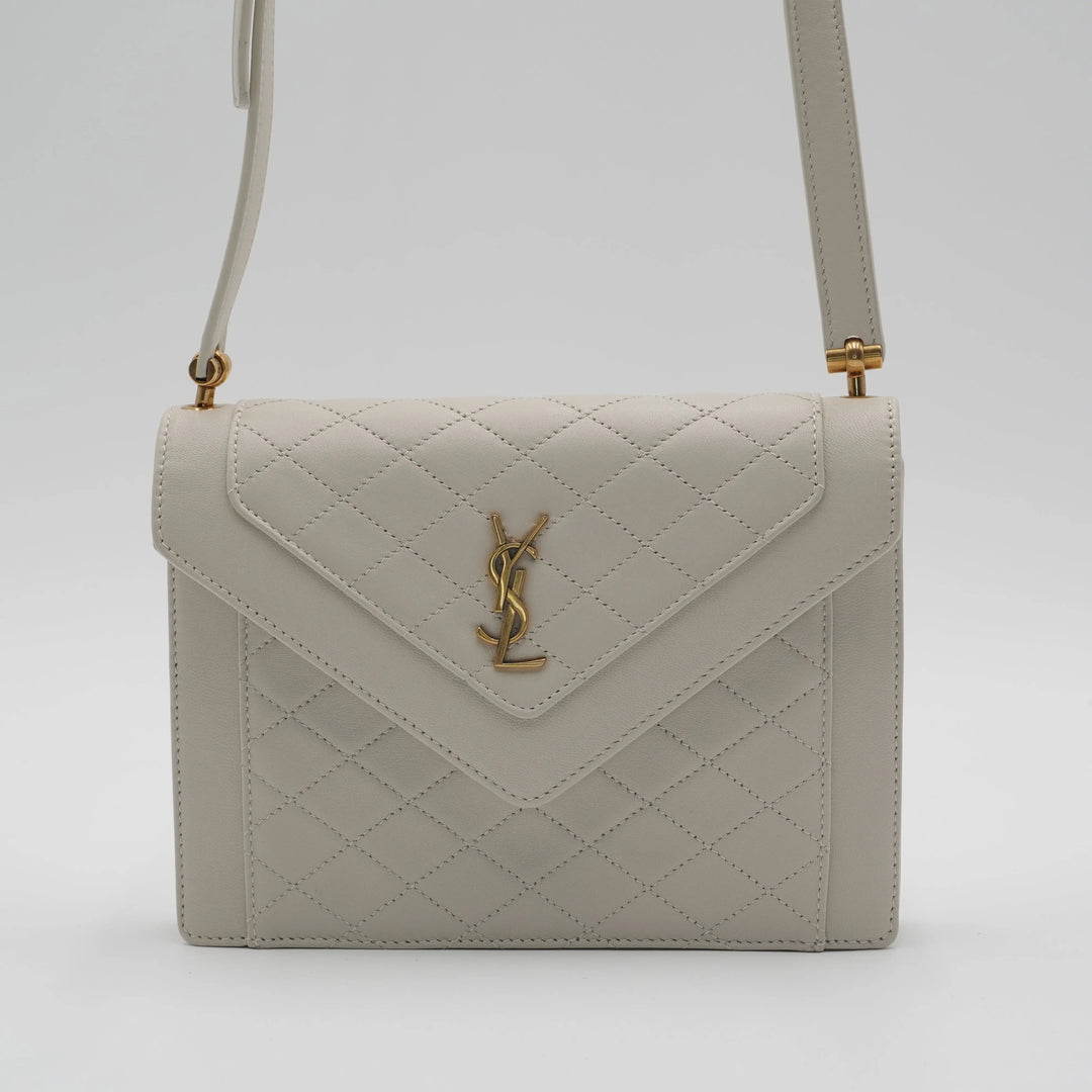 SAINT LAURENT Gaby Cream Shoulder Bag SAINT LAURENT