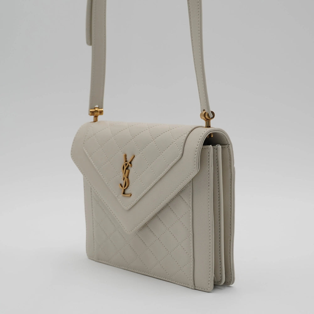 SAINT LAURENT Gaby Cream Shoulder Bag SAINT LAURENT