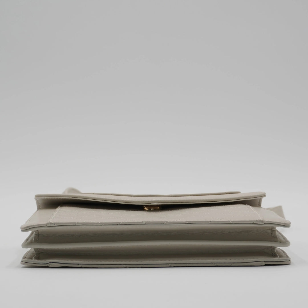SAINT LAURENT Gaby Cream Shoulder Bag SAINT LAURENT