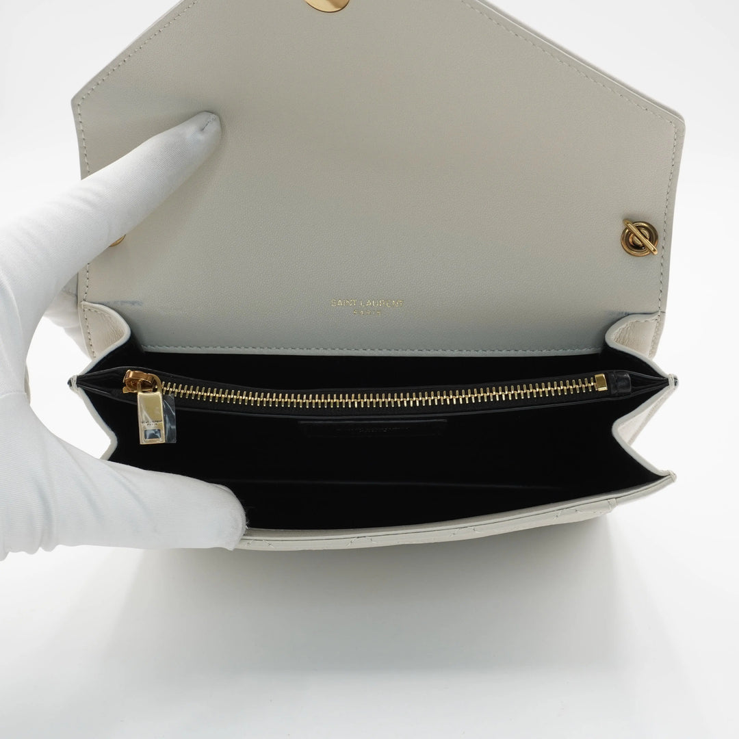 SAINT LAURENT Gaby Cream Shoulder Bag SAINT LAURENT