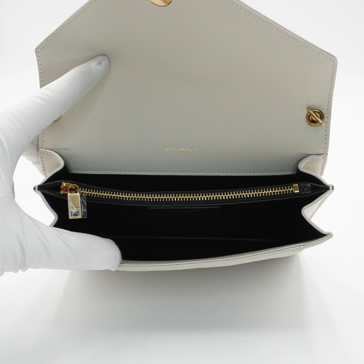 SAINT LAURENT Gaby Cream Shoulder Bag SAINT LAURENT