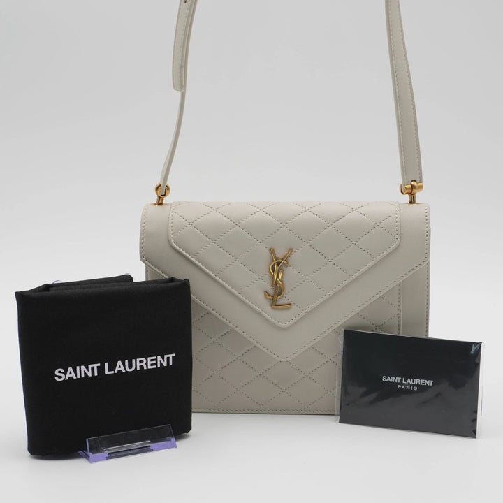 SAINT LAURENT Gaby Cream Shoulder Bag SAINT LAURENT