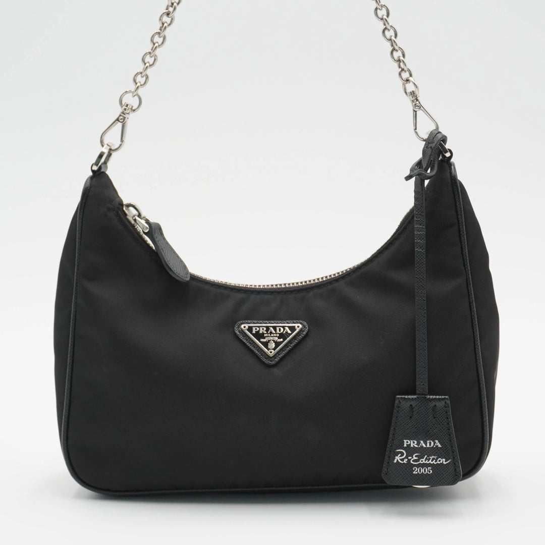 PRADA Black Nylon Re-Edition 2005 Shoulder Bag PRADA