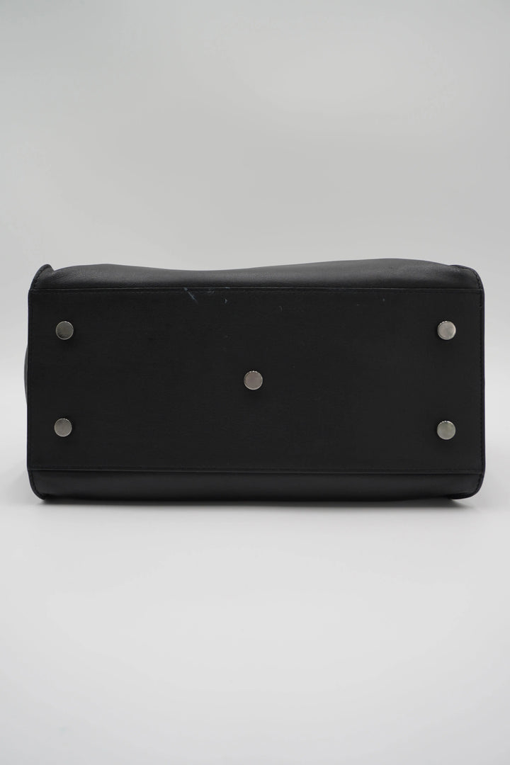 SAINT LAURENT Leather Monogram Downtown Cabas Sacthel Bag - BAGPHIC