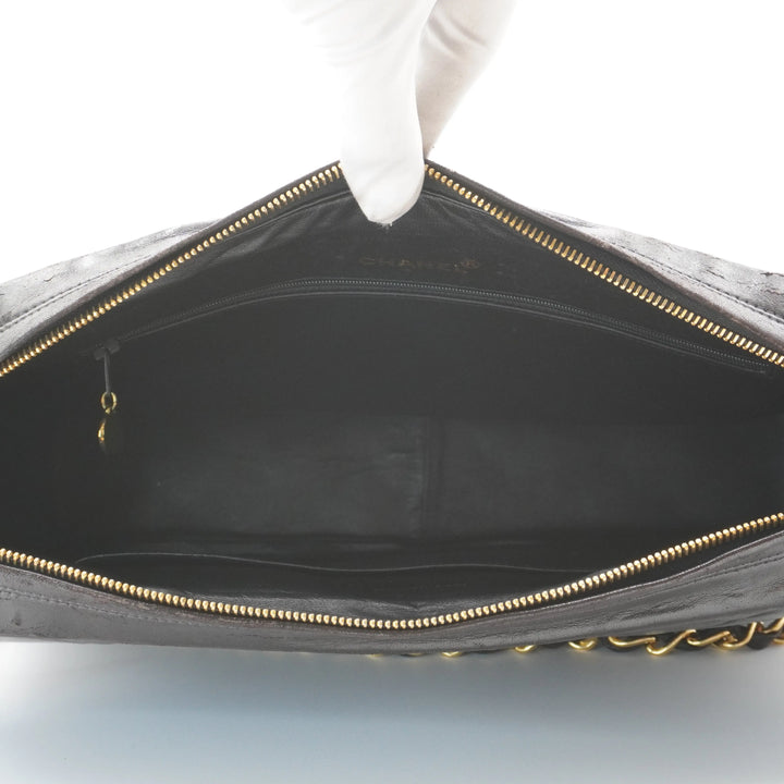 CHANEL Large Vintage Quilted Leather Shoulder Bag CHANEL